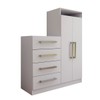 Cômoda Toulouse 2 Portas 4 Gavetas Branco - Panorama Móveis