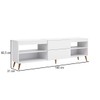 Rack para TV Até 55 Polegadas Pompeia 1 Porta 2 Prateleiras Branco Fosco - Panorama Móveis