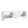 Rack para TV Até 55 Polegadas Pompeia 1 Porta 2 Prateleiras Branco Fosco - Panorama Móveis