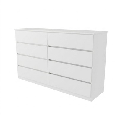 Cômoda Antuérpia 8 Gavetas Branco - Panorama Móveis