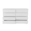 Cômoda Antuérpia 8 Gavetas com Pés Branco  - Panorama Móveis