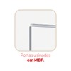 Cozinha Completa Aspen 13 Portas 4 Gavetas com Vidro Branco/Cinamomo - Fellicci