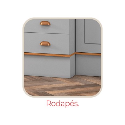 Cozinha Completa Aspen 13 Portas 5 Gavetas com Vidro Cinza/Cinamomo - Fellicci