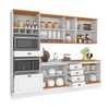 Cozinha Completa Aspen 11 Portas 4 Gavetas Ca06st Branco/Cinamomo - Fellicci
