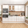 Cozinha Completa Aspen 11 Portas 4 Gavetas Ca06st Branco/Cinamomo - Fellicci