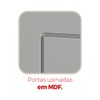 Cozinha Completa Aspen 11 Portas 4 Gavetas com Vidro Cinza/Cinamomo - Fellicci