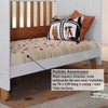 Quarto de Bebê Completo Zuri 5 Portas 7 Gavetas 100% Mdf Branco/Amêndoa Brilho - Móveis Peroba