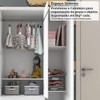 Quarto de Bebê Completo Zuri 5 Portas 7 Gavetas 100% Mdf Branco/Amêndoa Brilho - Móveis Peroba