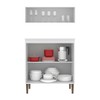 Cozinha Compacta Dolce Café 3 Portas Branco - Panorama Móveis