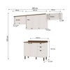 Cozinha Completa Iluminata 6 Portas 3 Gavetas 100% Mdf Branco/ébano - Genialflex
