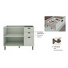 Cozinha Completa Iluminata 6 Portas 3 Gavetas 100% Mdf Mint/ébano - Genialflex