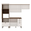 Cozinha Completa Luna 8 Portas 4 Gavetas 100% Mdf Branco Fosco - Genialflex