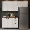 Cozinha Compacta Flora 6 Portas 3 Gavetas 100% Mdf Branco Fosco - Genialflex