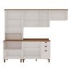 Cozinha Completa Iluminata 10 Portas 3 Gavetas 100% Mdf com Vidro Branco/ébano - Genialflex