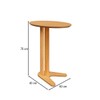 Mesa de Canto 60cm 100% Mdf Carvalho Rose - Dalla Costa