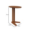 Mesa de Canto 60cm 100% Mdf Pinhão - Dalla Costa