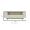 Rack para TV Até 60 Polegadas 1 Gaveta 100% Mdf Tb300 Off White - Dalla Costa