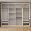Guarda-Roupa Casal Bréscia 8 Portas 4 Gavetas Branco - Panorama Móveis