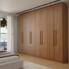 Guarda-Roupa Casal Bréscia 8 Portas 4 Gavetas Jatoba - Panorama Móveis