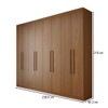 Guarda-Roupa Casal Bréscia 8 Portas 4 Gavetas Jatoba - Panorama Móveis