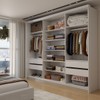 Guarda-Roupa Casal Genebra  3 Portas 4 Gavetas com Espelho Branco - Panorama Móveis