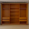 Guarda-Roupa Casal Mônaco 3 Portas 4 Gavetas com Espelho Freijó/Cinza - Panorama Móveis