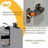 Cozinha Compacta Bariloche 6 Portas 2 Gavetas com Vidro e Pés 100% Mdf Titânio Fosco - Indékes