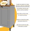 Cozinha Compacta Bariloche 6 Portas 2 Gavetas com Vidro e Pés 100% Mdf Titânio Fosco - Indékes