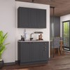 Cozinha Compacta Bariloche 6 Portas 2 Gavetas 100% Mdf Chumbo - Indékes