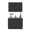 Cozinha Compacta Bariloche 6 Portas 2 Gavetas 100% Mdf Chumbo - Indékes