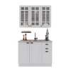 Cozinha Compacta Bariloche 6 Portas 2 Gavetas com Vidro 100% Mdf Branco - Indékes