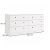 Cômoda 6 Gavetas Bcm 28 Branco - Brv