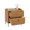 Mesa de Canto Curve 2 Portas Lamina Mel - Brv