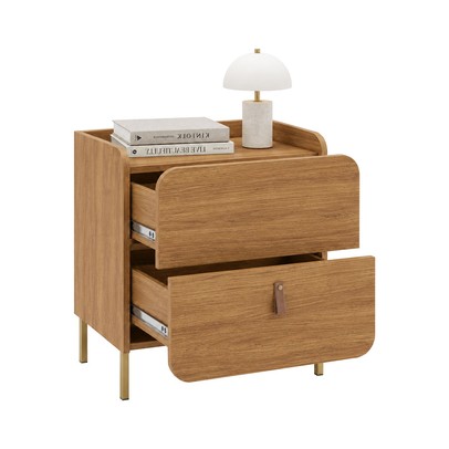 Mesa de Canto Curve 2 Portas Lamina Mel - Brv