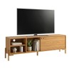 Rack para TV Até 50 Polegadas 1 Porta 3 Nichos Br 51 Lamina Mel/Pinus Claro - Brv
