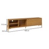 Rack para TV Até 50 Polegadas 1 Porta 3 Nichos Br 51 Lamina Mel/Pinus Claro - Brv