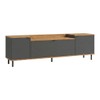 Rack para TV Até 40 Polegadas 3 Portas Br 55 Preto/Lamina Mel - Brv