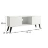 Rack para TV Até 50 Polegadas 2 Portas Br 363 Branco - Brv