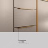 Cozinha Completa Plena 13 Portas 4 Gavetas com Vidro Reflecta e Led Cinamon/Nude Prime Tx - Demóbile
