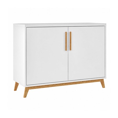 Balcão Buffet 2 Portas Hommy Branco/Pinus Claro - Brv