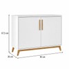 Balcão Buffet 2 Portas Hommy Branco/Pinus Claro - Brv