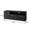 Rack para TV Até 50 Polegadas 2 Portas Hommy Preto/Pinus Claro - Brv