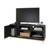 Rack para TV Até 50 Polegadas 2 Portas Hommy Preto/Pinus Claro - Brv