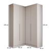 Guarda-Roupa Casal Modulado Viena 4 Portas 4 Gavetas Branco - Panorama Móveis