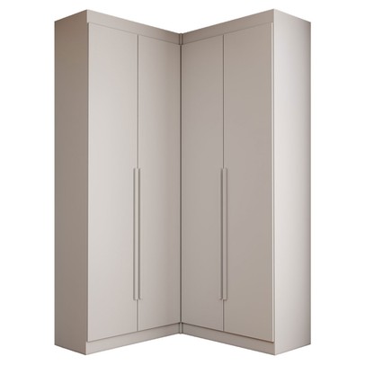 Guarda-Roupa Casal Modulado Viena 4 Portas 4 Gavetas Branco - Panorama Móveis