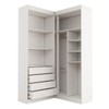 Guarda-Roupa Casal Modulado Viena 4 Portas 4 Gavetas Branco - Panorama Móveis
