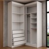 Guarda-Roupa Casal Modulado Viena 4 Portas 4 Gavetas Branco - Panorama Móveis