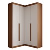 Guarda-Roupa Casal Modulado Viena 4 Portas 4 Gavetas Branco/Freijó - Panorama Móveis