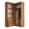 Guarda-Roupa Casal Modulado Viena 4 Portas 4 Gavetas Branco/Freijó - Panorama Móveis