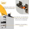 Cozinha Compacta Bariloche 6 Portas 2 Gavetas com Tampo 100% Mdf Branco - Indékes